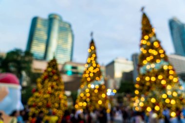 soyut bulanıklık ve aydınlatma Noel ağacı İsa'nın defocused