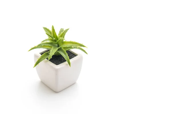 Plastic plant in vase — Stock Photo, Image