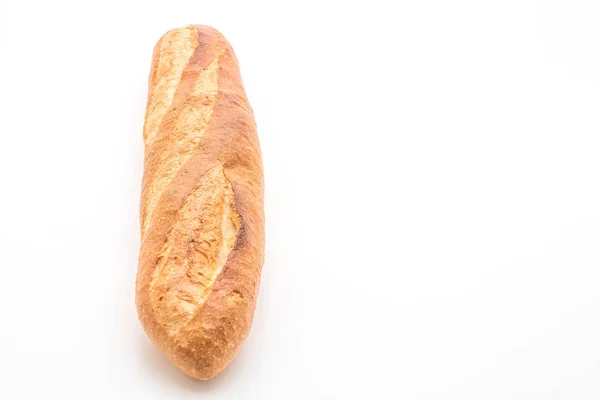 法国长棍面包在白色背景上 — 图库照片