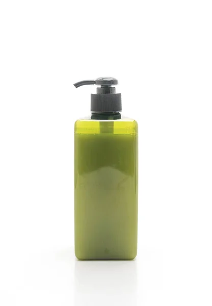 Schampo eller tvål flaska på vit bakgrund — Stockfoto