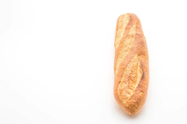 Baguettebrot auf weißem Hintergrund — Stockfoto