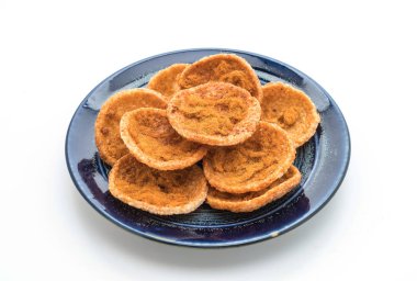 rendelenmiş domuz pirinç kraker ile kurutulmuş