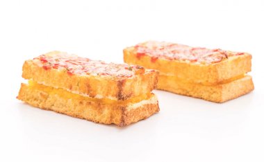Croque monsieur pastırmalı yumurta soslu sandviç.