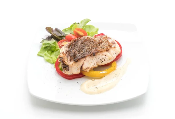 Bife de peixe snapper com vagetable — Fotografia de Stock