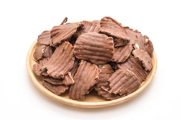 Картофельные чипсы с шоколадом — стоковое фото