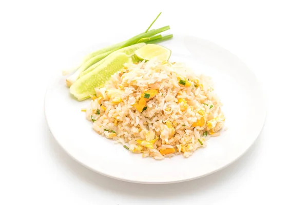 Gebakken rijst met krab — Stockfoto