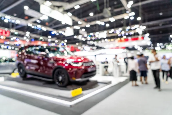 Abstrakte Unschärfe und defokussierte Auto- und Automobilausstellung — Stockfoto