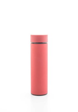 termos şişe beyaz zemin üzerine