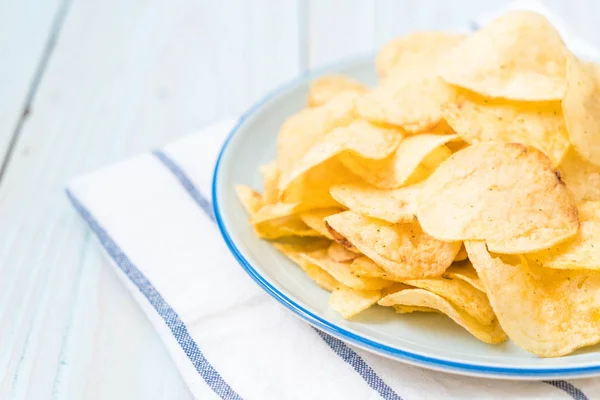 stock image potato chips on plate