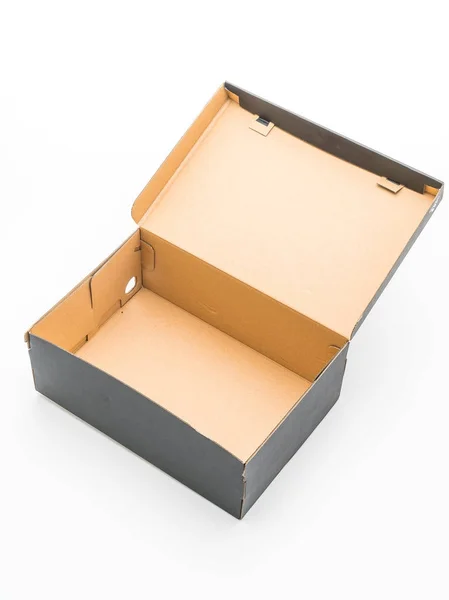 Caja de zapatos negro — Foto de Stock