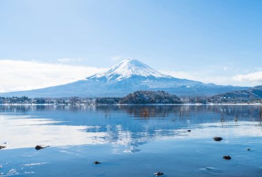 Dağ Fuji San Kawaguchiko Gölü.