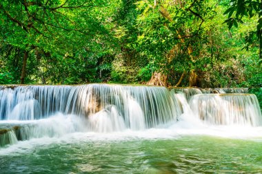 Huay Mae Kamin Waterfall, Kanchanaburi Tayland