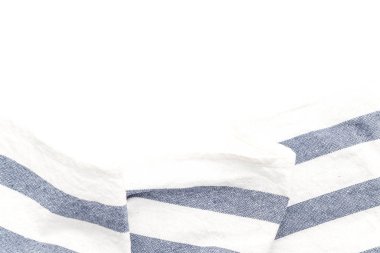 Beyaz arka plan üzerinde mutfak bezi (peçete)