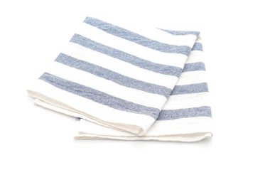 Beyaz arka plan üzerinde mutfak bezi (peçete)