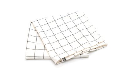 Beyaz arka plan üzerinde mutfak bezi (peçete)