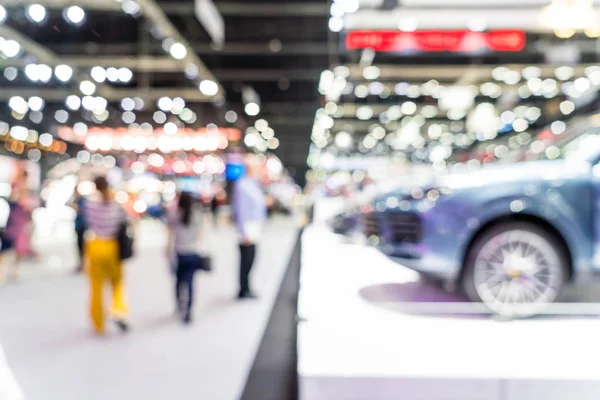 Abstrato borrão e carro desfocado e evento de exposição de motor — Fotografia de Stock