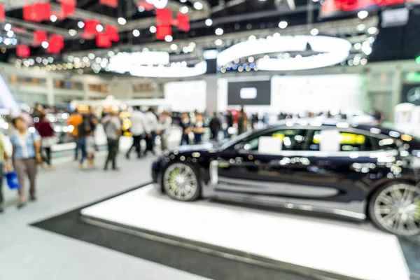Abstract blur and defocused car and motor exhibition show event — Stock Photo, Image