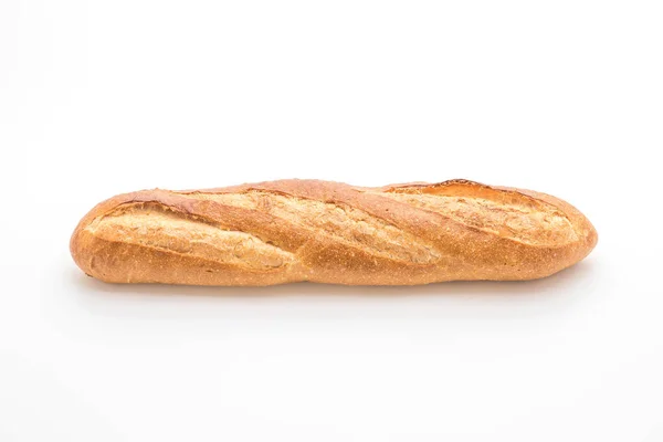 Beyaz arkaplanda baget ekmeği — Stok fotoğraf