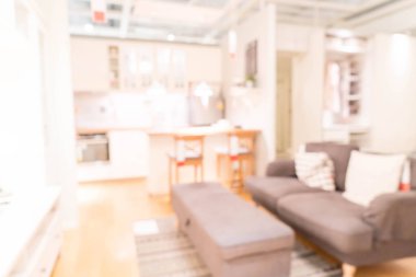 Soyut bulanıklık ve ufuk mobilya Dekorasyon iç shoppi