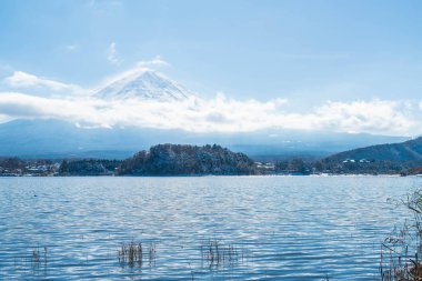 Dağ Fuji San Kawaguchiko Gölü.