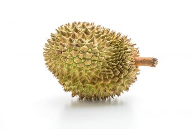 Beyaz arka plan üzerinde taze durian