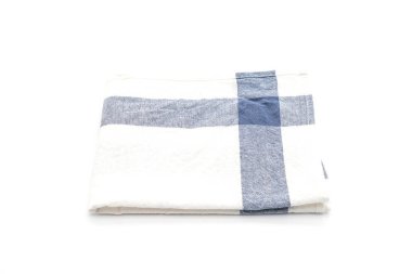 Beyaz arka plan üzerinde mutfak bezi (peçete)