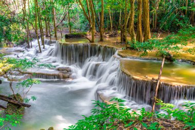Huay Mae Kamin Waterfall, Kanchanaburi Tayland