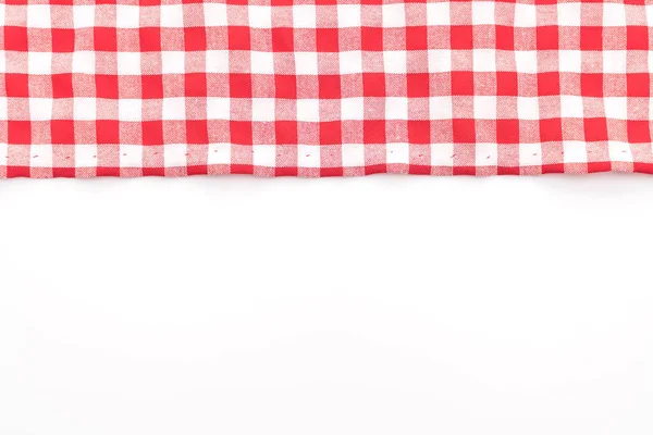 Küchentuch (Serviette) auf weißem Hintergrund — Stockfoto