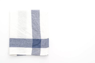 Beyaz arka plan üzerinde mutfak bezi (peçete)