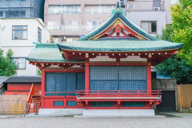 Güzel mimari Asakusa alanında çevresinde Sensoji Tapınağı'nda 