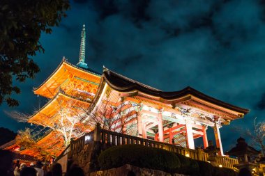 Kiyomizu-dera Tapınağı güzel mimari Kyoto.