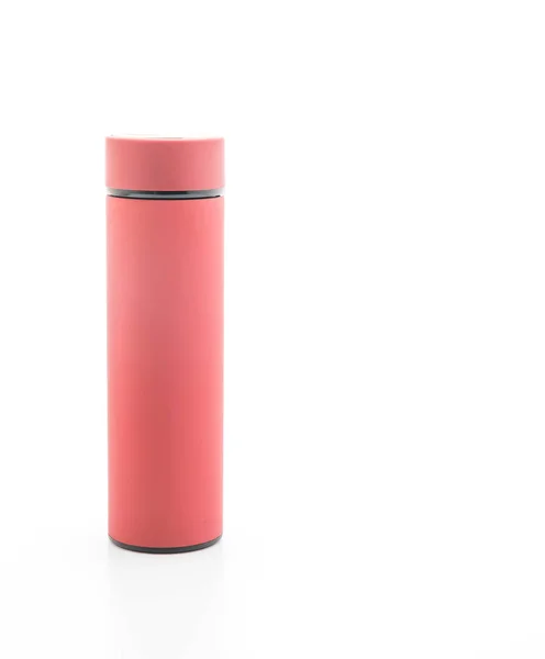 Thermos fles op witte achtergrond — Stockfoto