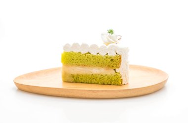 Pandalar pasta beyaz arka plan üzerinde