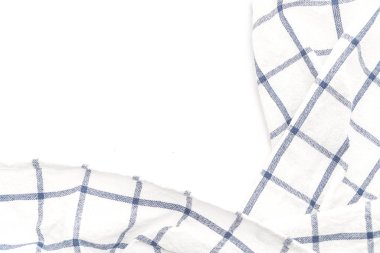 Beyaz arka plan üzerinde mutfak bezi (peçete)