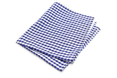 Beyaz arka plan üzerinde mutfak bezi (peçete)