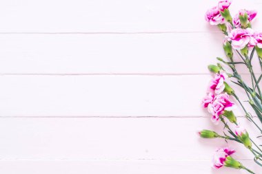 ahşap arka plan üzerinde pembe bahar çiçek