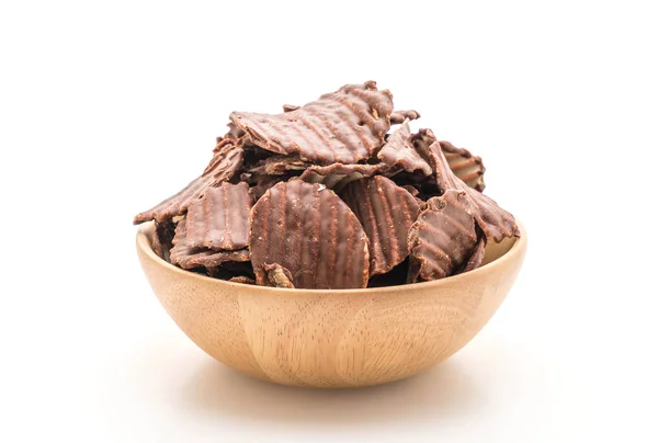 Potatischips med choklad — Stockfoto