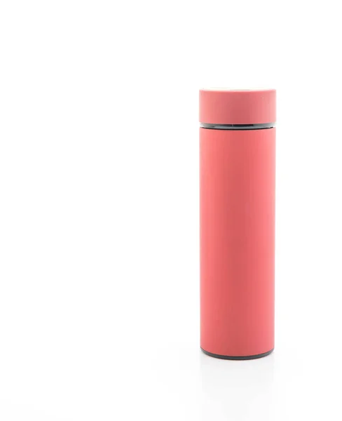 Thermos fles op witte achtergrond — Stockfoto
