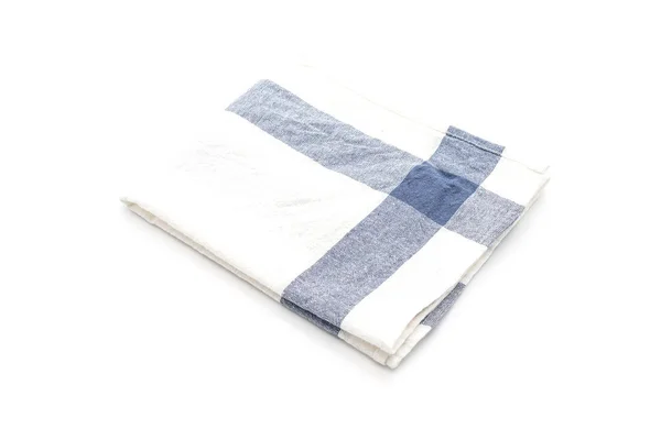 Torchon (serviette) sur fond blanc — Photo