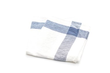 Beyaz arka plan üzerinde mutfak bezi (peçete)