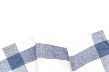 Beyaz arka plan üzerinde mutfak bezi (peçete)