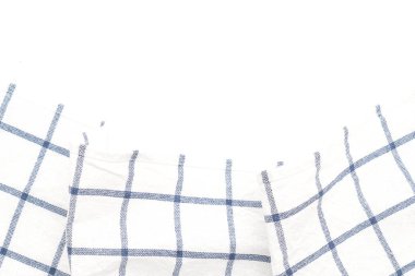 Beyaz arka plan üzerinde mutfak bezi (peçete)