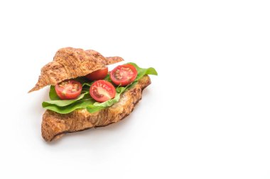 domates kruvasan sandviç - sağlıklı veya vegan gıda tarzı