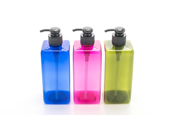 Boş pompa şişe şampuan ve sabun için — Stok fotoğraf