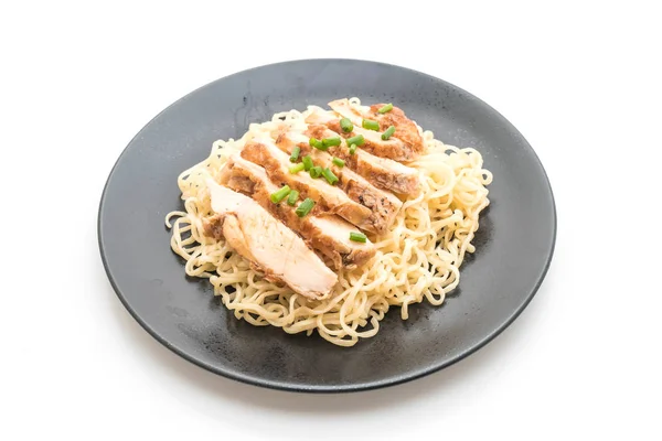 Roast chicken noodle — Stock Photo, Image