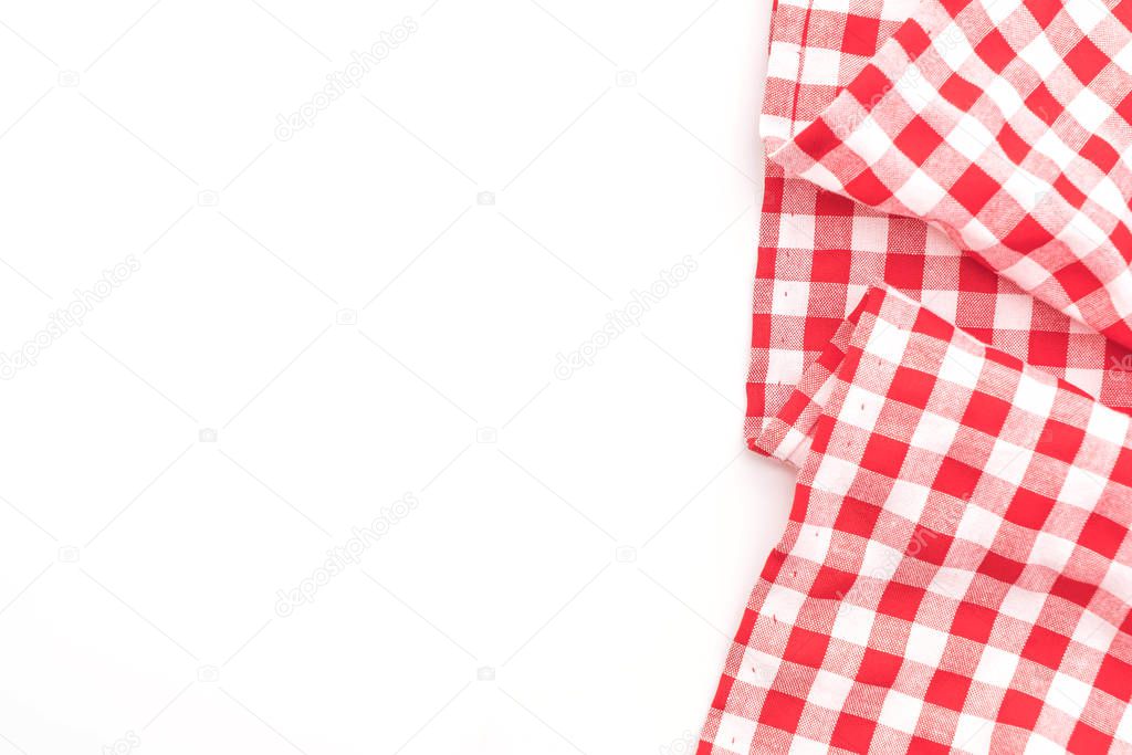 kitchen cloth (napkin) on white background