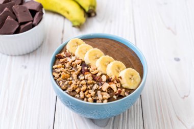 çikolata smoothies kase