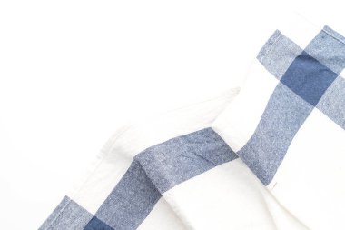 Beyaz arka plan üzerinde mutfak bezi (peçete)