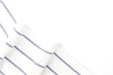 Beyaz arka plan üzerinde mutfak bezi (peçete)