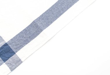 Beyaz arka plan üzerinde mutfak bezi (peçete)